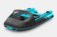 Лодка  GLADIATOR E420X черно-бирюзовый (Ø-53см, до 40л.с.)